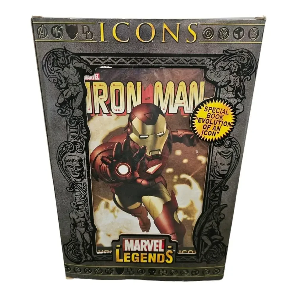 Marvel Legends‎ Icons Iron Man Unmasked Tony Stark ToyBiz 2006 New!!